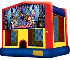 ROCK STARS 2 IN 1 JUMPER (basketball hoop included)